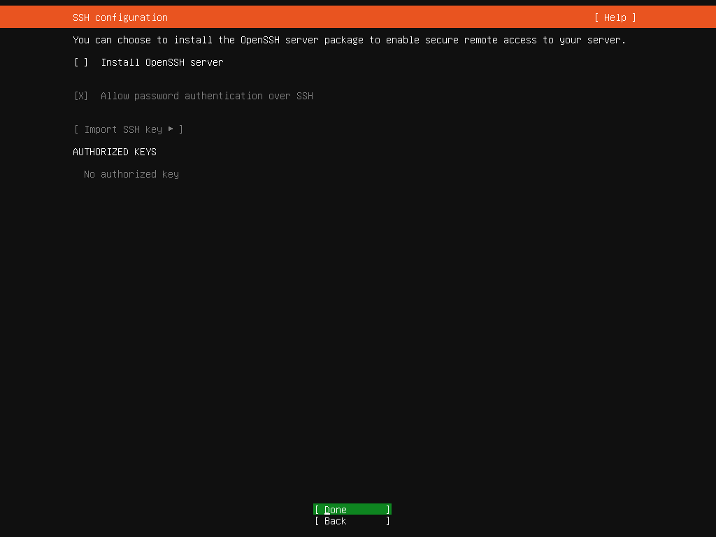 Ubuntu installation - SSH Opsætning
