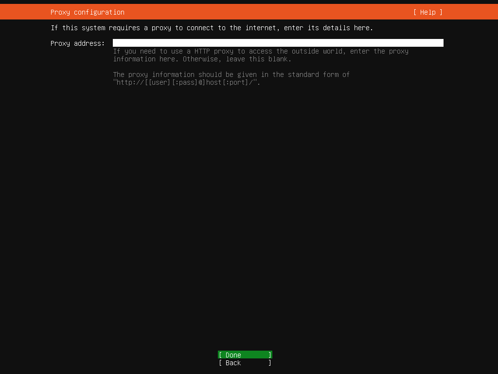 Ubuntu installation - Proxy-server opsætning